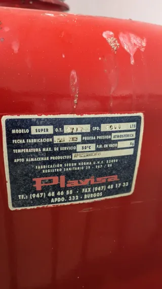 Depósito de aceite para conservas