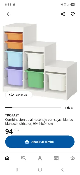 Mueble Almacenaje Infantil Ikea TROFAST