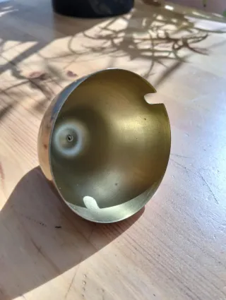 Zuccheriera vintage pera vintage metallo dorato