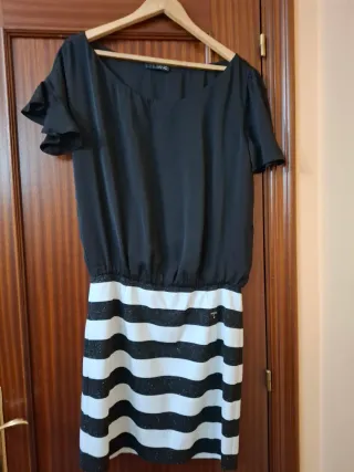 Vestido Liu Jo Negro y Blanco Talla 46
