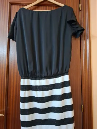Vestido Liu Jo Negro y Blanco Talla 46