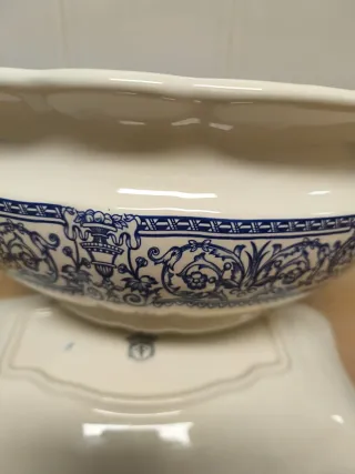 Bol de porcelana La Cartuja de Sevilla Ensaladera