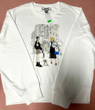 Sudadera DKNY Mujer Blanca