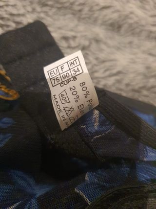 Conjunto sujetador y tanga Elinel floral