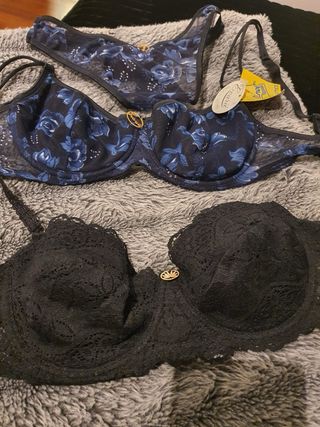 Conjunto sujetador y tanga Elinel floral