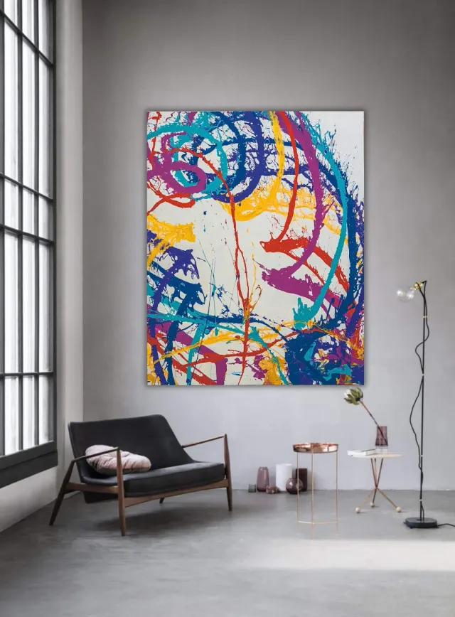 Cuadro Estallido Vital 195x130 cm