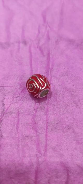 Pandora Charm Rosa florecida