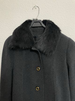 Abrigo largo de paño Cachemere