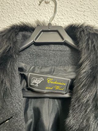 Abrigo largo de paño Cachemere