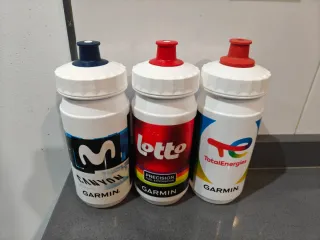 Bidones Ciclismo Movistar, Intermarché, TotalEnerg