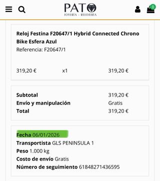 Festina Chrono Bike Hybrid Connected F20647/1