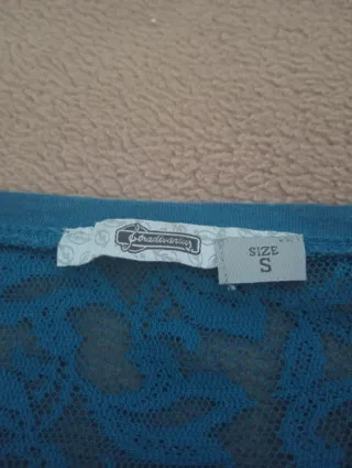 Camiseta media manga mujer encaje