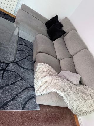 Divano chaise longue grigio