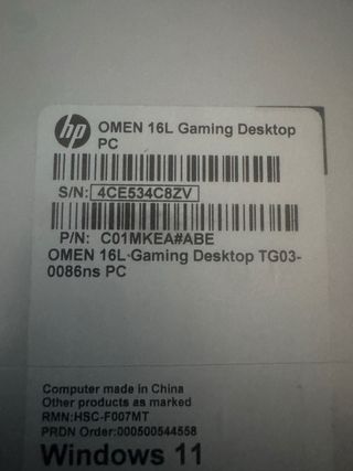 OMEN 16L Gaming Desktop TG03-0086ns