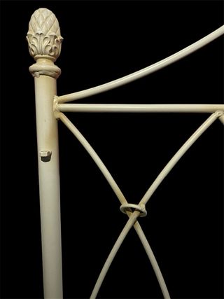 Juego de 2 cabeceros de cama en hierro forjado