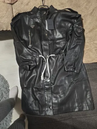 Chaqueta Prada Negra Piel Sintética