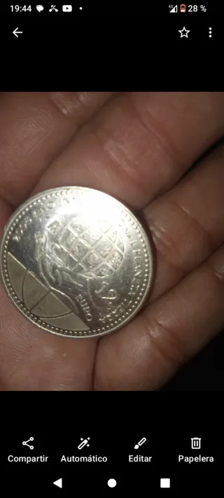 Moneda Conmemorativa Juan Carlos y Sofía España 20