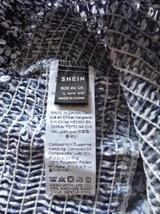 Falda pantalón corta floral azul