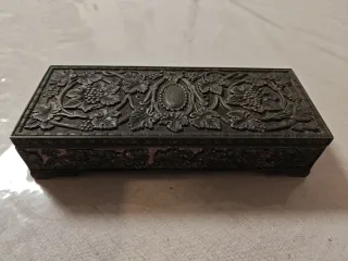 Caja Joyero Antigua Grabada