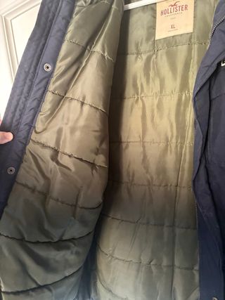 Trenca Hollister Azul Talla XL