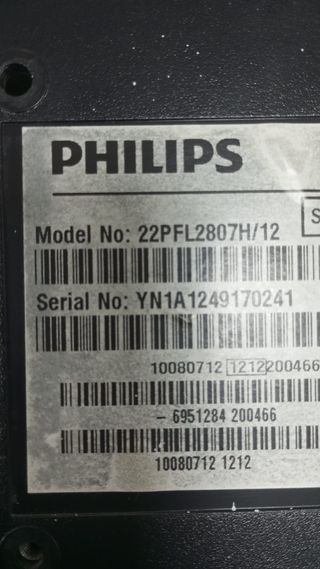Placa base + Altavoces TV Philips 22PFL2807H/12
