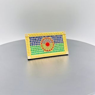 SELLO BANDERA GITANA CON CIRCONITAS18K