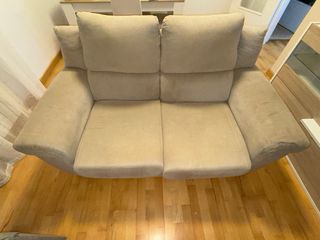 Sofá 2 plazas beige
