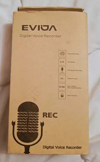 Grabadora de voz Evistr EVIDA negro
