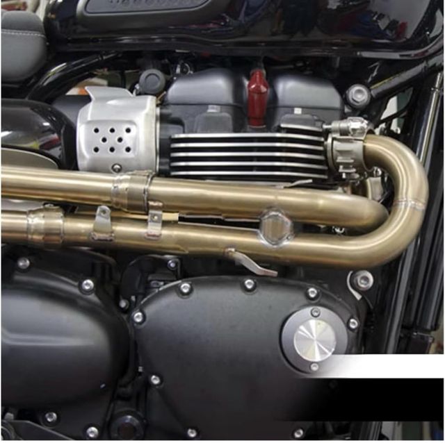 Colector de escape triumph scrambler