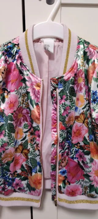 Chaqueta niña HM floral T. 6-7