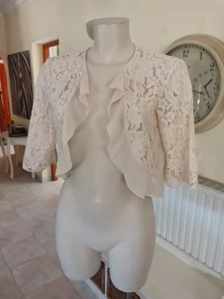 Bolero Elisa Landri Encaje Beige Talla Única