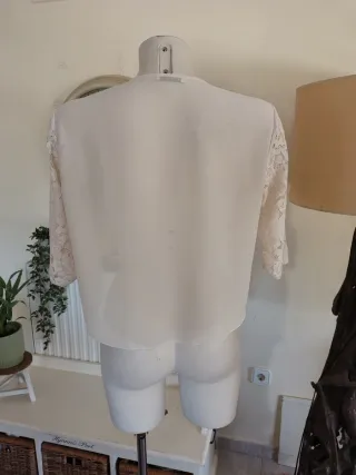 Bolero Elisa Landri Encaje Beige Talla Única