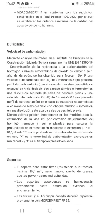 Morcem Dry F PUMA Mortero Impermeabilizante