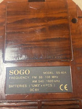 Radio Antigua a Pilas Estilo Vintage