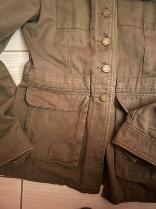 Giacca stile militare in puro cotone