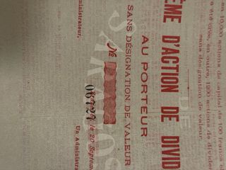 Acción 100 Francos Tramways Electriques