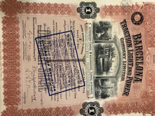 Acción 100 Francos Tramways Electriques