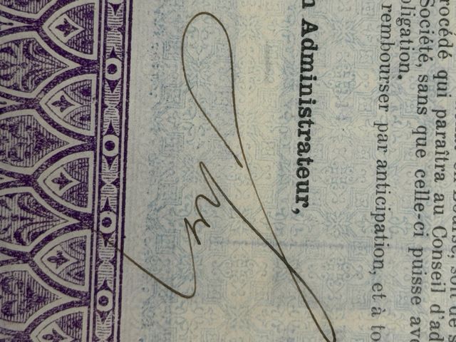 Acción 100 Francos Tramways Electriques