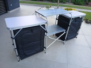 Mueble de cocina plegable para camping