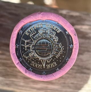 Moneda 2€ Chipre 2012 Aniversario Euro