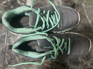 Zapatillas Skechers Mujer Talla 40 Gris/Verde