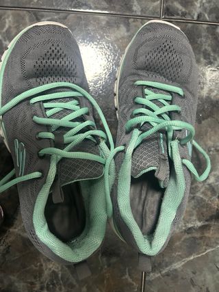 Zapatillas Skechers Mujer Talla 40 Gris/Verde