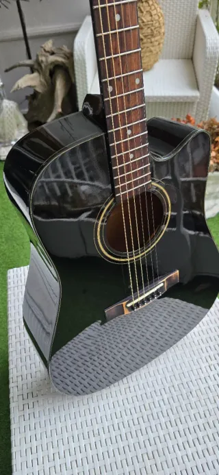 Guitarra Electroacústica Fender Negra