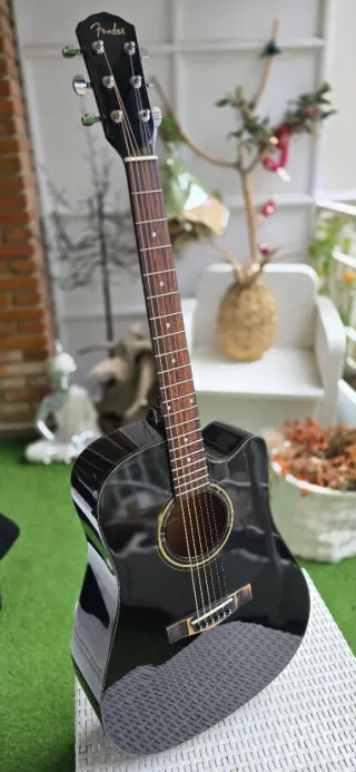 Guitarra Electroacústica Fender Negra