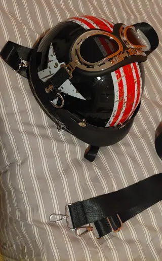 Bolso/Mochila Casco Moto Vintage