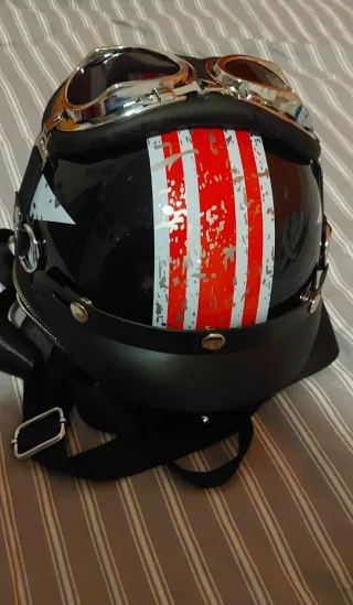 Bolso/Mochila Casco Moto Vintage