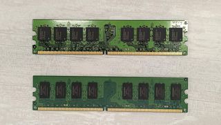 Memoria RAM Kingston 1GB y 2GB DDR2