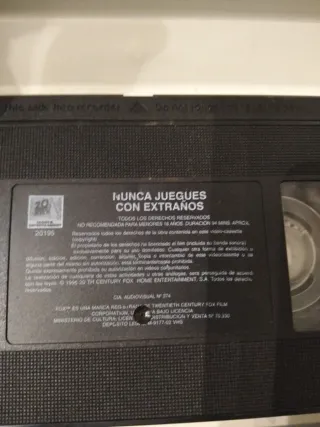 VHS Nunca Juegues Con Extraños (Joy Ride)