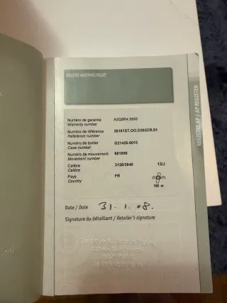 Reloj Audemars Piguet Cronógrafo