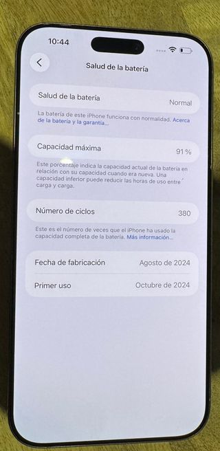 iPhone 16 Pro Max 256GB plateado